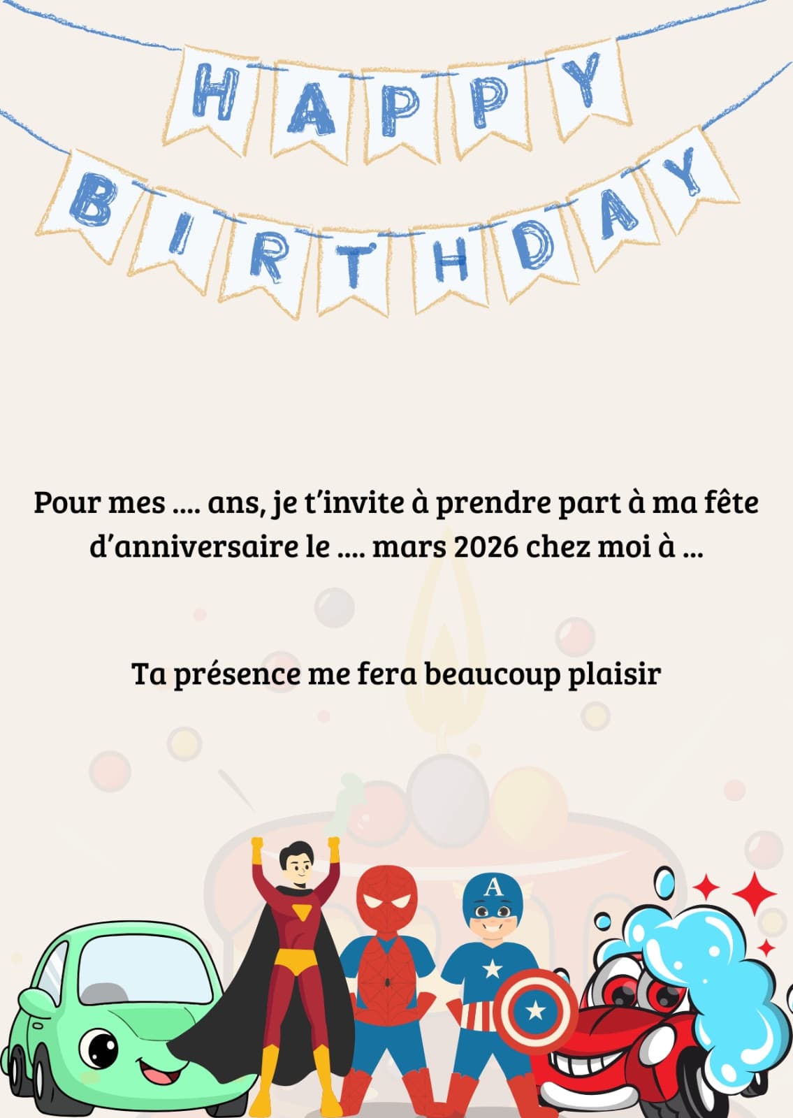 Cartes d’anniversaire pour enfants  2