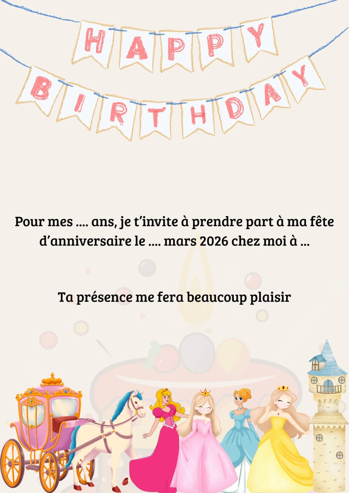Cartes d’anniversaire pour enfants  1