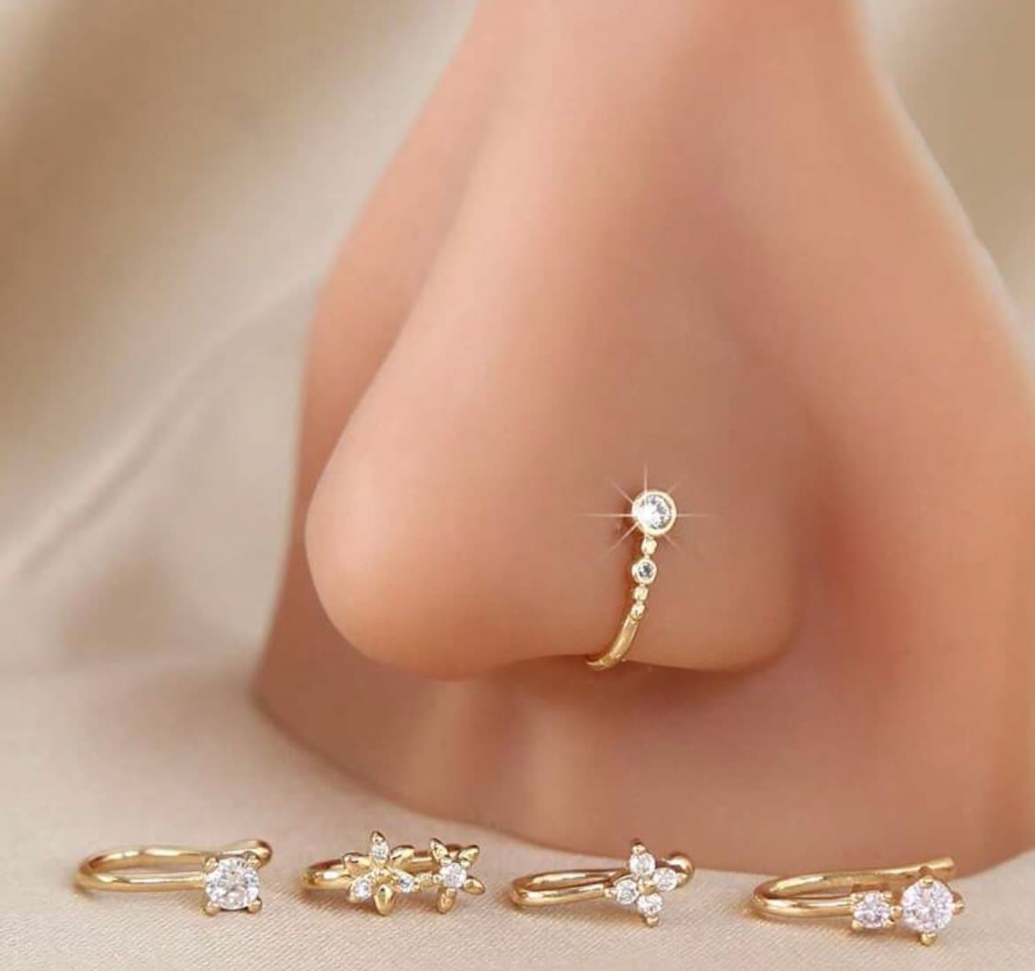 Faux piercing (or et argent ) 2