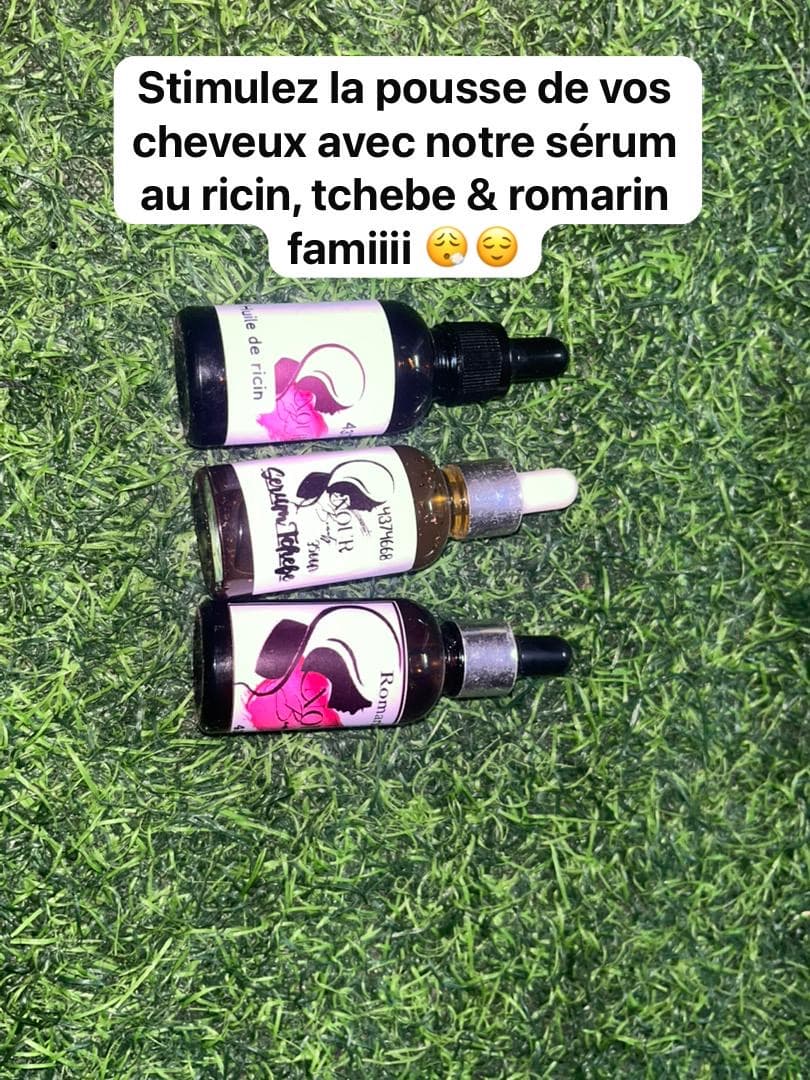Sérum capillaire Ricin/Romarin/Tchebé