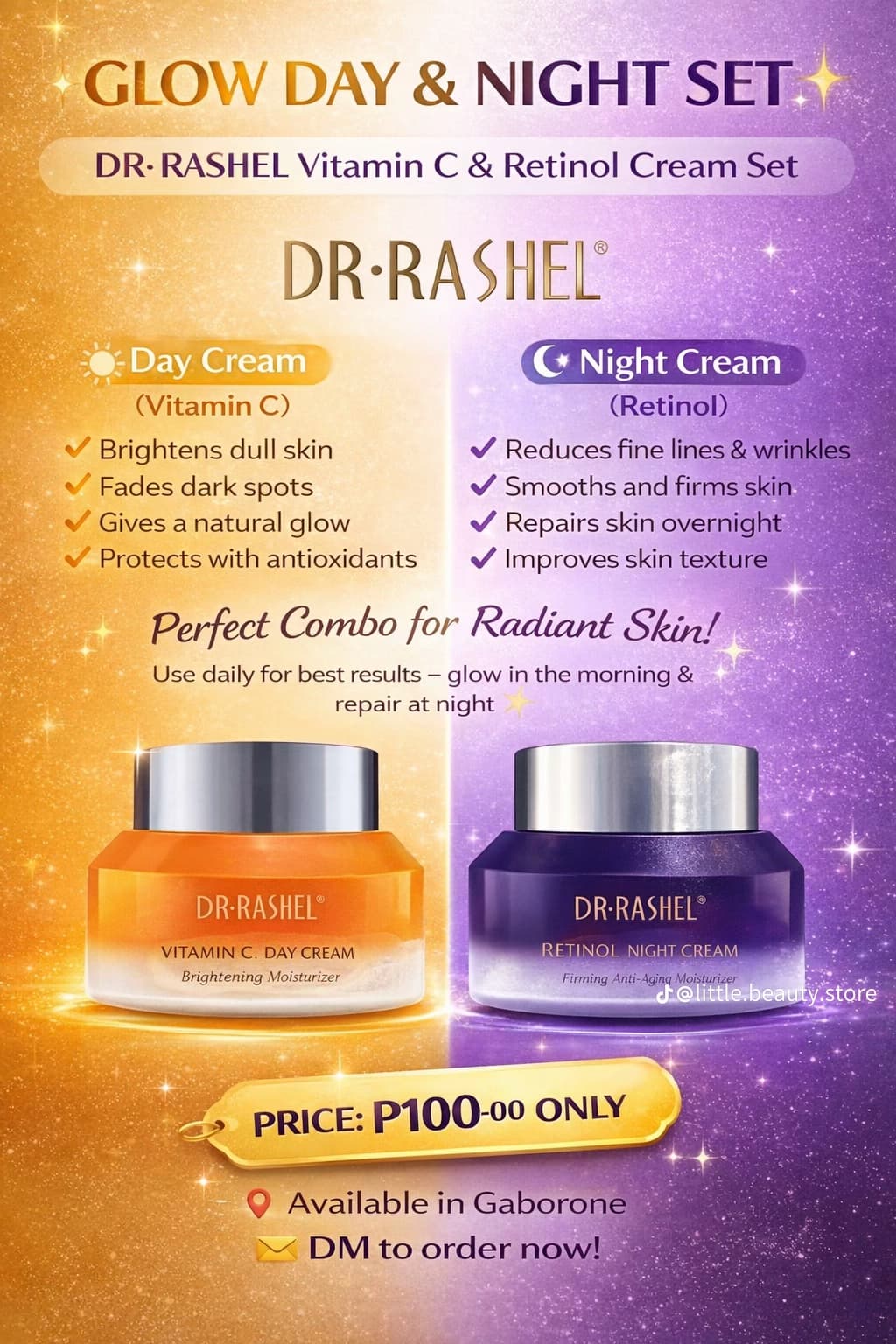 Combo crème visage Vitamine C et Retinol